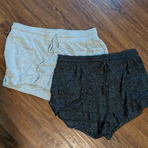 Stars Above Women's Athletic Shorts in Gray and Black